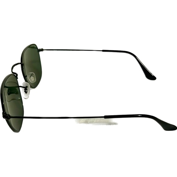 Rayban Frank Legend in Black Metal Green Crystal Lens